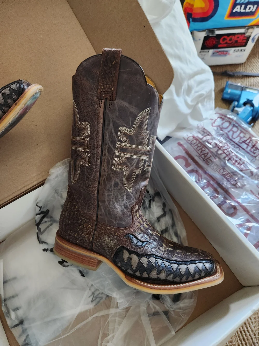 Tin Haul Gator Boots